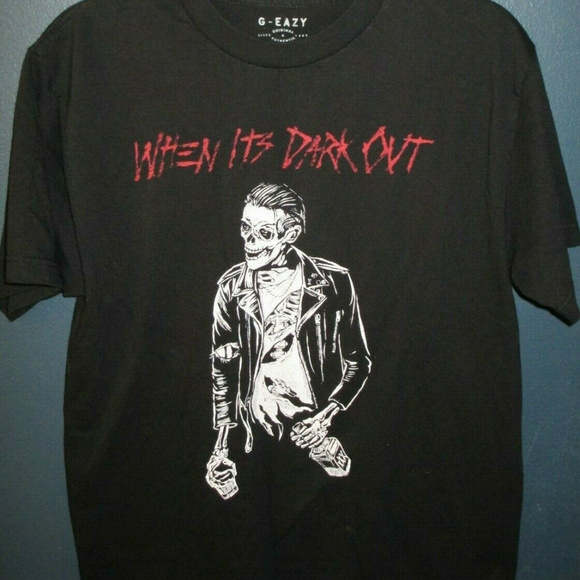 G Eazy Other - G-Eazy When It's Dark Out Black Shirt